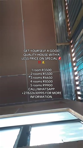 All Our Price Includes (ABR heavy duty) and boards Note ⭐️ We charge 50% Deposit 💰upfront payment for Materials🛠Transportation🚚 Labour.👷‍♂️ We travel all provinces