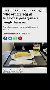 vegan breakfast in business class fails | Subscribe for more #motivation 😊👍