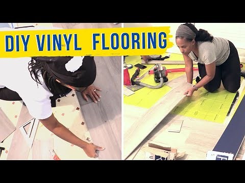 Watch Us INSTALL VINYL PLANK FLOORING Two Ways DIY