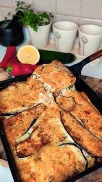 Beef Moussaka with Yogurt🥧 #Moussaka #BeefMoussaka #GreekMoussaka #EasyRecipes #DinnerRecipes