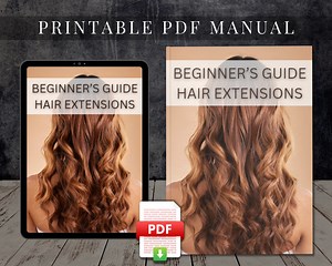 Hair Extensions Beginner Printable PDF Course Training Manual User Guide Class Introduction to Hair Extensions Tutorial Beauty Facial Ebook - Etsy
