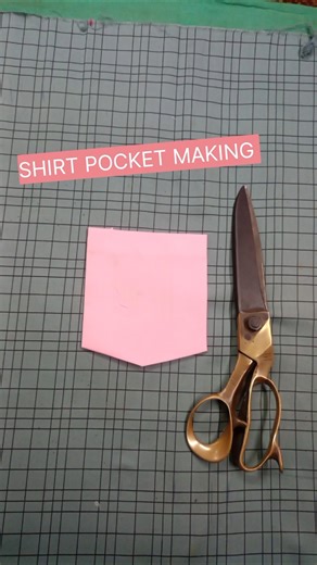 How to Make a Shirt Pocket (and Why You Should)/shirt pocket making #shorts #viralvideo#sewing#viral