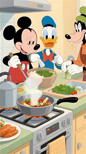 🍜 Cartoon Kitchen Fun Moments