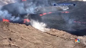 35K views · 539 reactions | Kilauea, one of the world’s most active volcanoes, is erupting on Hawaii’s Big Island. The contained eruption is safe for the public, but officials are concerned things could quickly change. | NBC Nightly News with Tom Llamas | Facebook