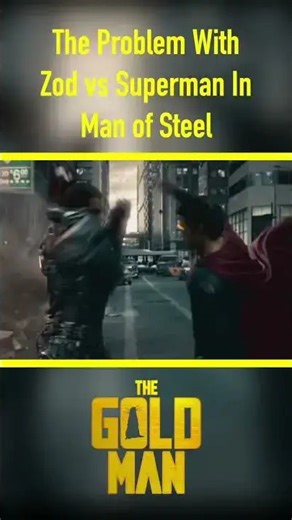 The problem with Zod vs Superman in Man of Steel #shorts