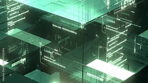 Digital background,Data code.Computer code,Abstract information 4k UHD Seamless loop