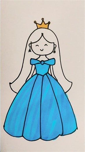 Barbie doll drawing easy #drawings #art #trending #shortsfeed