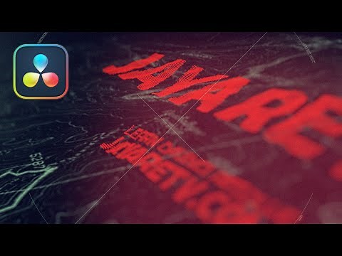Build title sequence using Fusion in DaVinci Resolve Tutorial