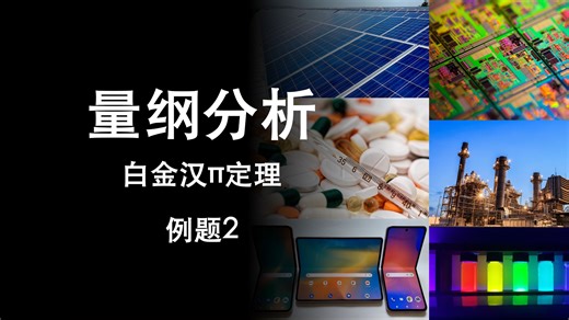 【传输过程】量纲分析&白金汉π定理 例题2 Dimensional Analysis & Buckingham Pi Theorem Example 2