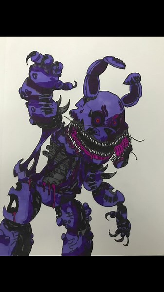 Twisted Bonnie Drawing Tutorial