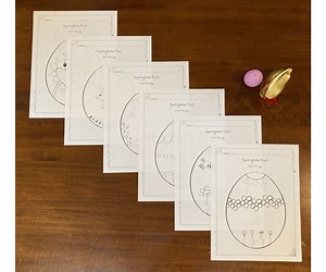 Springtime Coloring Pages | Easter Eggs | Preschool Printable Coloring | Prek Kindergarten Digital Download | Toddler Activity | Worksheet - Etsy