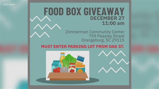 Holiday food box giveaway set for December 27 in Orangeburg