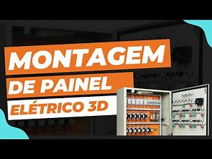 PARTE 3 - MONTAGEM de PAINEL ELÉTRICO TRIFÁSICO CIRCUITO de POTÊNCIA AMBIENTE VIRTUAL 3D