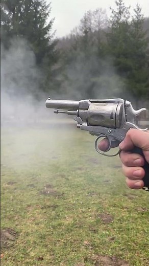 Chubby revolver from 19th century in action #gun #blackpowder #shooting