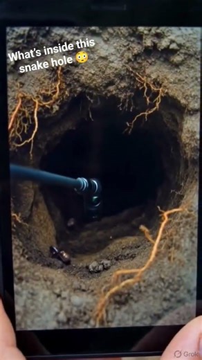 What’s inside this snake hole? 😳 #trending #animals #viral #facts #snake #ytshorts