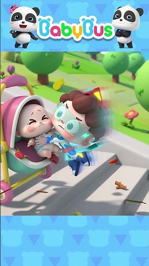 危險！安全帶超人尼歐歐來了🦸 #babybus #寶寶巴士 #kidssong #兒歌 #shorts