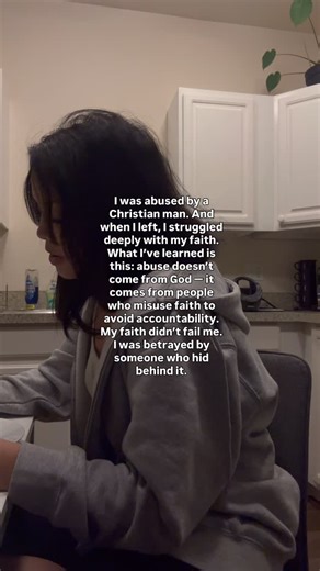Iris May | Survivor & Advocate on Instagram: "I know people who leave the church because of deep pain. And I know people who run to God because they have nothing left. I understand both. I experienced profound church hurt — by my abuser and by others who sided with him and invalidated my pain by saying “It’s actually pretty common for ppl to weaponize God’s Word.” AND THAT PAIN RAN DEEP. Learning to trust again hasn’t been easy. Some days, I still struggle to trust God. But I keep showing up. I 