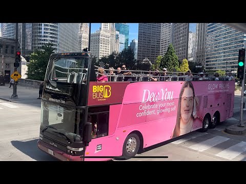 Things to do CHICAGO IL, Big Bus Tour, Chicago Historical Buildings Downtown 4K Vlog
