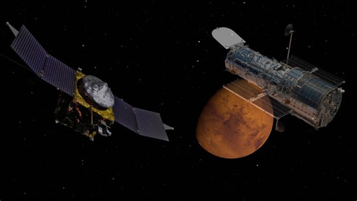 Hubble and MAVEN reveal secrets behind Mars' disappearing water