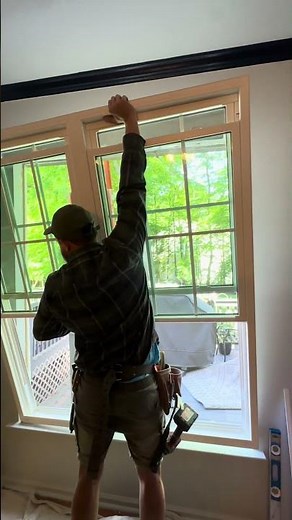 Replacing 6 old 25 year old windows with new replacement windows 🔥#diy #windows #windowsinstall
