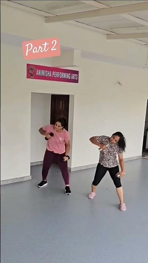 Part 2 Raka taka taka dance performance with dumbbells/ follow for next part #zumba #aerobic