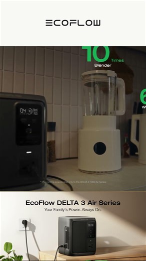 EcoFlow DELTA 3 1000 Air Portable Power Station