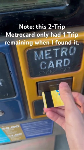 Using a MetroCard for the Select Bus Service ticket machine.