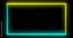 Overlay Live On Air Neon Glow Sign animation on Black Background Overlay OBS or Streamlabs Studio hi-tech overlay for streamers. Features transparent section for desktop scene and face cam, Chatbox