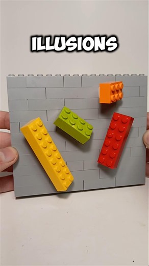 How To Make This CRAZY Lego Illusion #lego #legoshorts #illusion