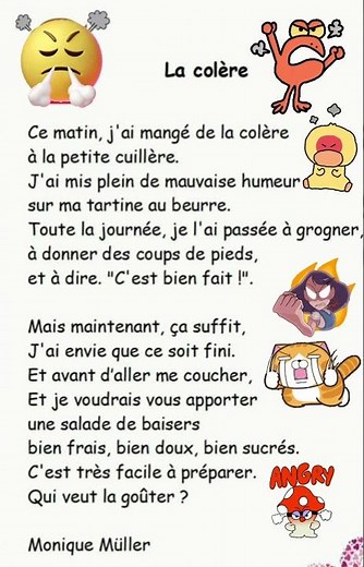 La colère😡poésie😠❤️Monique Müller