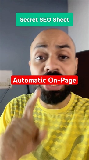 OnPage SEO Sheet