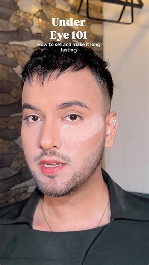 Under eye powder, setting, perfect method #makeuptutorial #concealer #pressedpowder