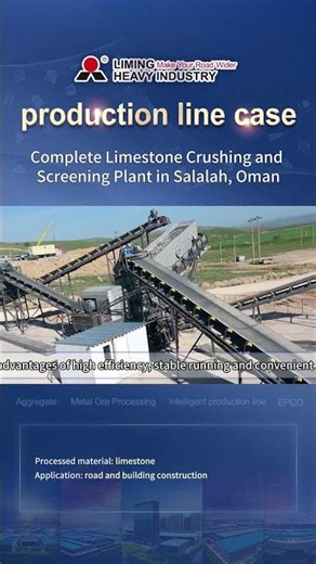Complete Limestone Crushing and Screening Plant in Salalah, Oman