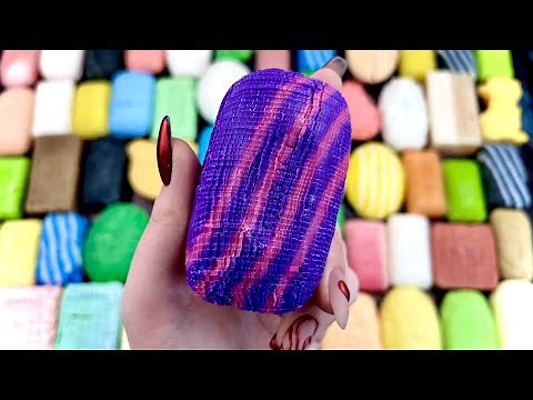 ASMR soap cubes 🌈 Cutting very dry soap 🎲 Satisfying video 🤤