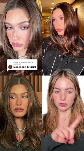 Replying to @kennedy ford @Hailey Bieber’s Super Bowl makeup look! Obsessed beyond! Perfect for Valentines Day🤭 #haileybieber #haileybiebermakeup #haileybeibersuperbowl #superbowl #superbowllooks #haileybeibermakeuptutorial #rhode #rhodeskin #rhodeglazingmilk #mauveeyeshadow @rhode skin