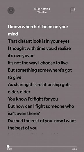 All or Nothing Song Lyrics