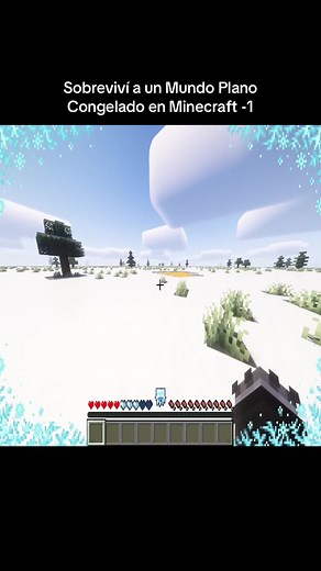 Sobreviví a un Mundo Plano Congelado en Minecraft - Episodio 1