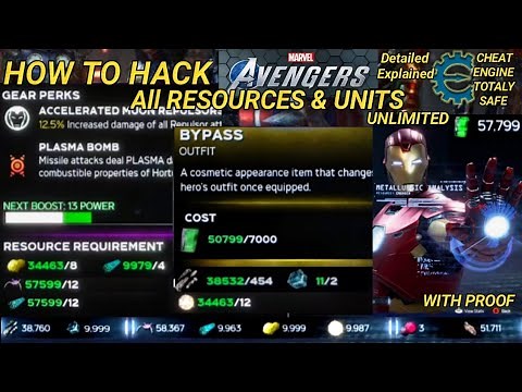 Marvel Avengers Hack All RESOURCES And UNITS | UNLIMITED| Cheat Engine|Full Explained Easiest Method