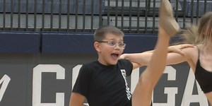 Seventh grade boy makes varsity dance team