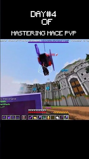 Day 4 of mastering mace pvp #macepvp #minecraft