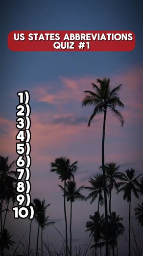 64K views · 3K reactions | US STATES ABBREVIATIONS QUIZ #1 | quizmaster923 | Facebook