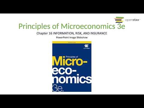 OpenStax Chapter 16: Information, Risk, & Insurance