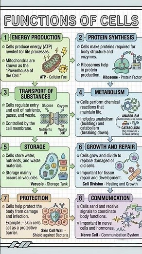 Cell Biology Notes: A Visual Guide || #Biology #Science #CellBiology #Education #StudyNotes