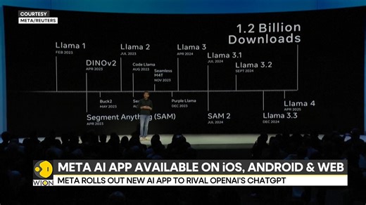 7.5K views · 66 reactions | Meta has released a new app designed to go head-to-head with ChatGPT but with a twist This AI assistant is “social,” with a voice aiming to offer a more personal experience Diksha Bisla brings you this report | WION | Facebook