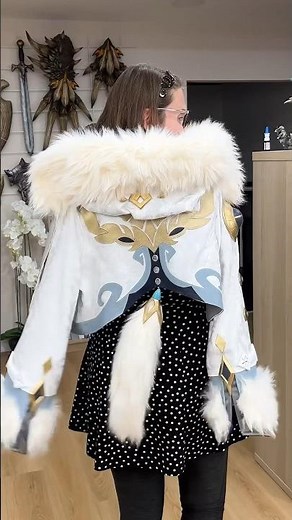 Laser cut & 3D printed jacket! #genshinimpact #cosplay