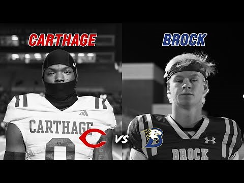 #1 Carthage vs #3 Brock 4A D2 STATE SEMI-FINAL WILL CARTHAGE PUNCH THEIR TICKET TO STATE? #txhsfb