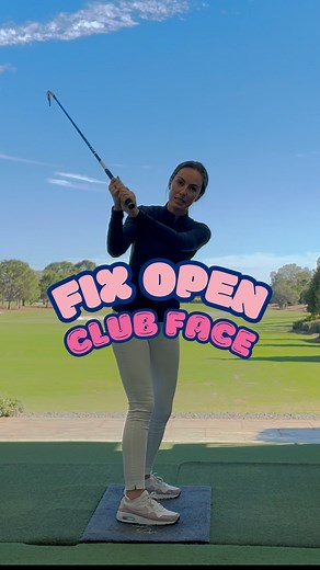 Nathalie Sheehan on Instagram: "Open club face causing you problems? ⬇️ an open club face can lead to flipping and scooping at the bottom of your golf swing. If you want to fix it, check out my latest YouTube video that just dropped! Fix the problem once and for all so that you can play better golf! #golfswing #golfswingtips #womensgolf"