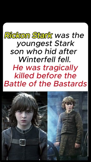 Rickon Stark: The Forgotten Stark 🐺