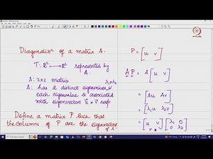 Lec 13 Diagonalization of Matrix