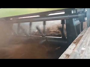 Working video of groove type compost turner